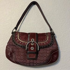 Vintage Coach Soho Shoulder Bag | Burgundy